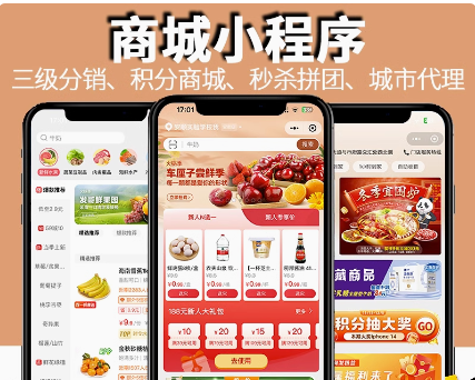 微信分销商城小程序积分系统购物定制作